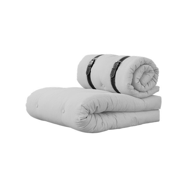 Variabilní křeslo s bíle prošívanými koženými pásky Karup Buckle Up Light Grey-image-3