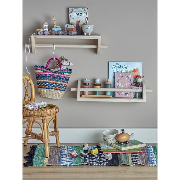 Dětský věšák z masivu pavlovnie v přírodní barvě Mingus – Bloomingville Mini-image-2