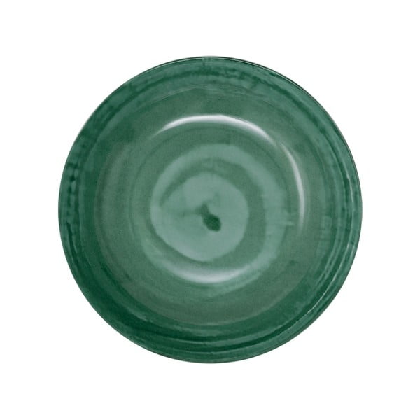 Zelené hluboké porcelánové talíře v sadě 6 ks ø 21 cm Tangeri green – Villa Altachiara