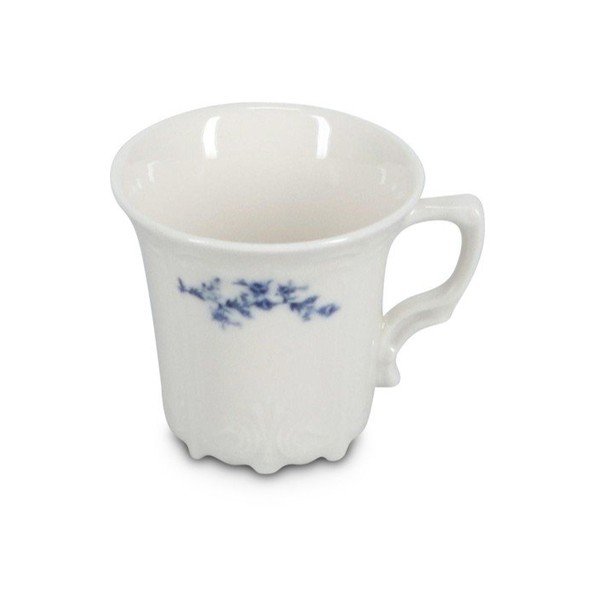 Bílý/modrý porcelánový šálek na espresso 110 ml Retro – BonBistro-image-2