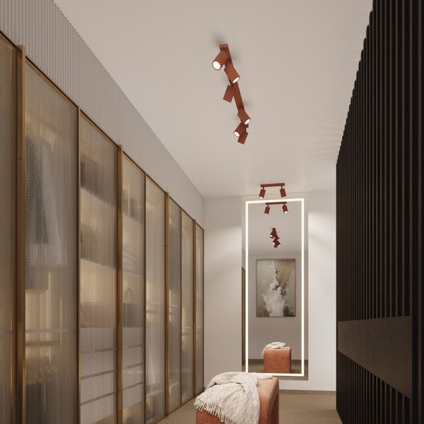 Bodové svítidlo v cihlové barvě 6,5x30 cm Gleam – Sollux-image-2