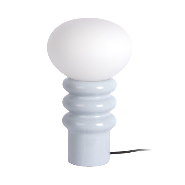 Světle modrá keramická stolní lampa (výška 33,5 cm) Catania Aro – Leitmotiv