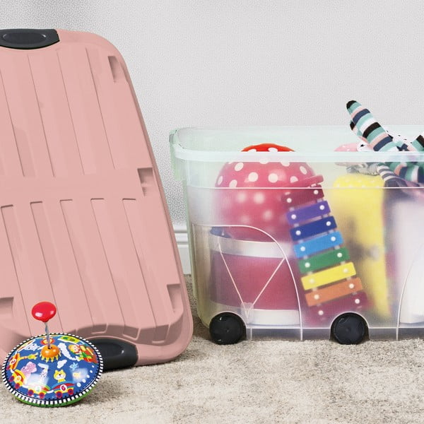 Plastový úložný box s víkem Roller – Rotho-image-1