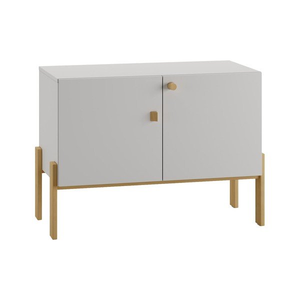 Světle šedá nízká dětská komoda 100x50 cm Cube - Pinio-image-3