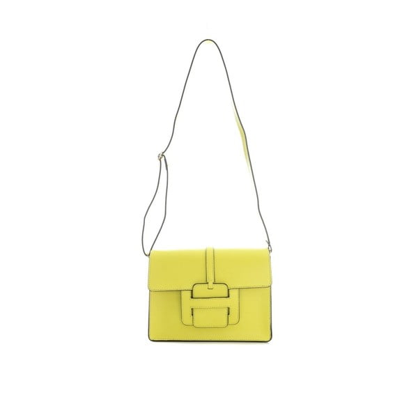 Žlutozelená kožená kabelka Sofia Cardoni Lisa