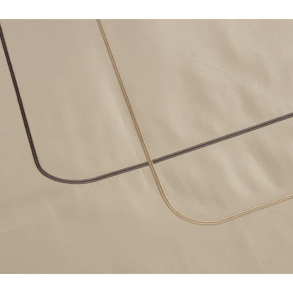Béžové povlečení na dvoulůžko/prodloužené z bavlny Renforcé s prostěradlem/6dílné 240x220 cm Calm of Lines – Mila Home Luxury-image-3