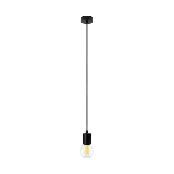 Černé závěsné svítidlo s žárovkou Bulb Attack Cero Basic Globe
