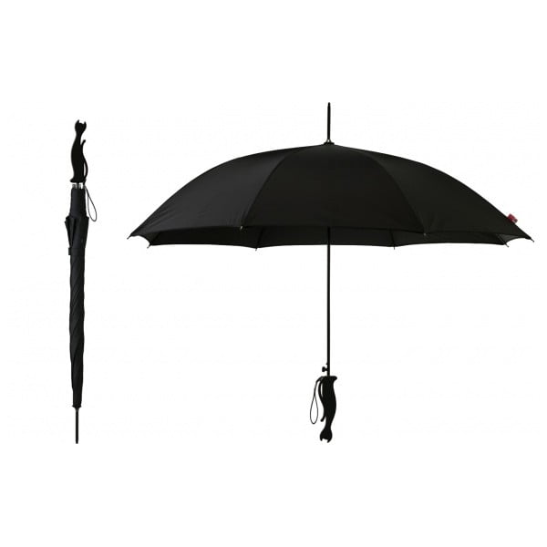 Deštník Silhouette Cat, černý