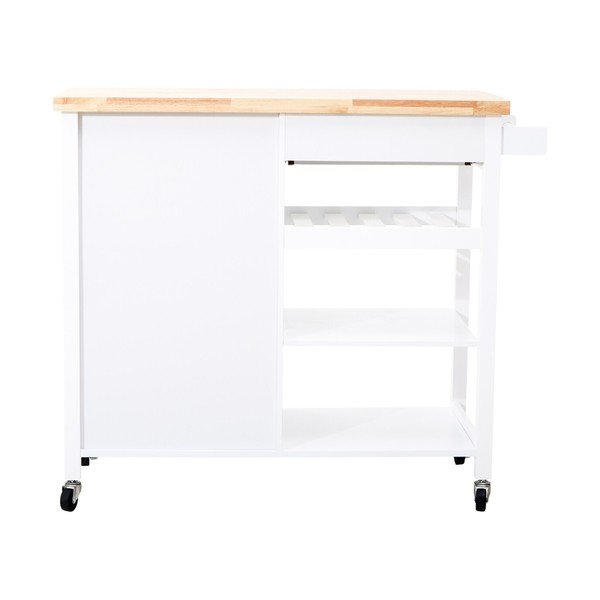 Servírovací stolek na kolečkách z kaučukového dřeva 48x105 cm Frankfurt – Premier Housewares-image-3