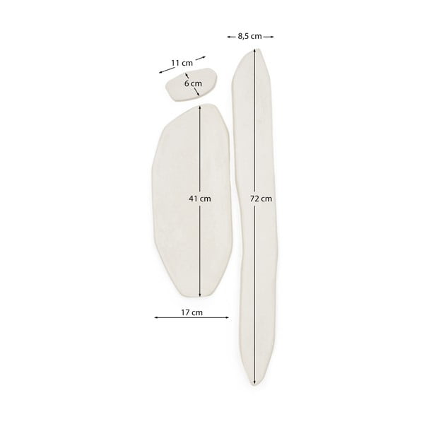 Nástěnné dekorace v sadě 3 ks 25,5x71,5 cm Siluna – Kave Home-image-3