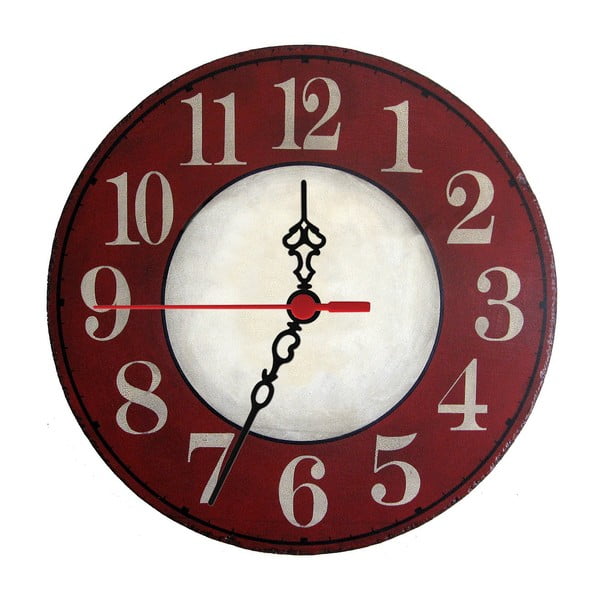 Nástěnné hodiny Red Trouble, 30 cm