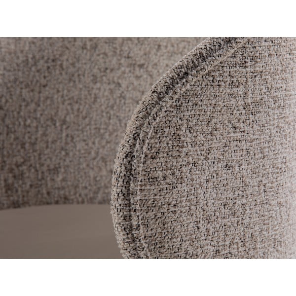 Béžové sametové křeslo Inez – Micadoni -image-1