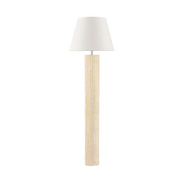 Bílá/krémová kamenná stojací lampa (výška 150 cm) Bacoo – Nova Luce
