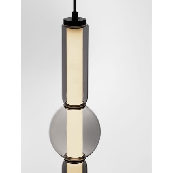 Šedé skleněné LED stmívatelné závěsné svítidlo ø 12 cm Ulon – Nova Luce-image-2