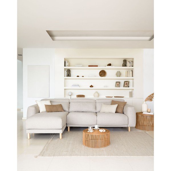Béžová rohová pohovka (levý roh) Singa - Kave Home-image-3