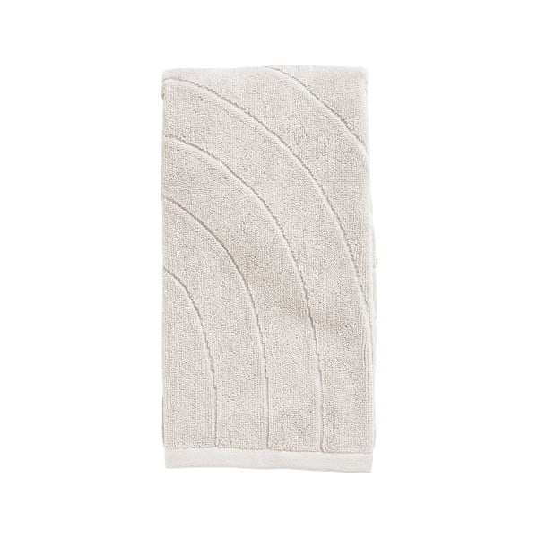 Světle šedý froté bavlněný ručník 50x100 cm Time – Zone