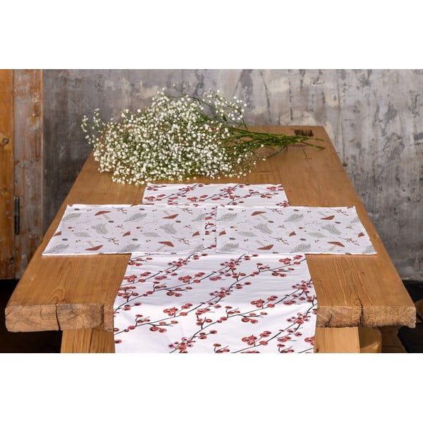 Bavlněný běhoun na stůl 40x140 cm Snowbound – Butter Kings-image-1