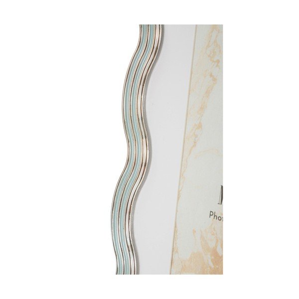 Světle modrý/ve stříbrné barvě kovový/skleněný stojací rámeček 17,5x22,5 cm Elizabeth – Mauro Ferretti-image-3