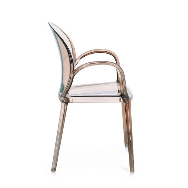 Světle hnědá plastová zahradní židle Camilla – Bizzotto-image-3