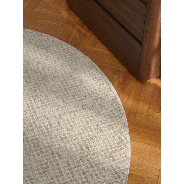 Béžový vlněný kulatý koberec ø 160 cm Eloise – Hanse Home-image-3