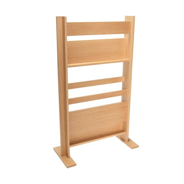 Paraván v dekoru dubu v přírodní barvě Forma – Hübsch-image-2