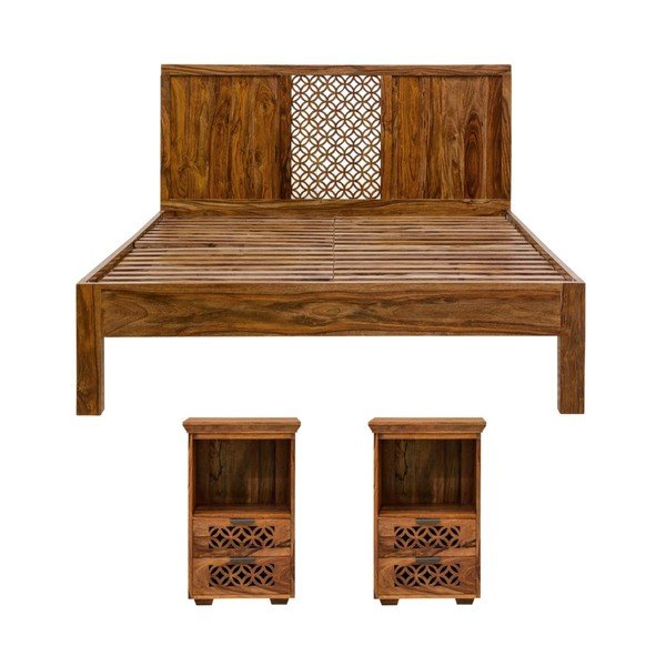 Postel z masivního palisandrového dřeva Massive Home Rosie, 160 x 200 cm-image-3