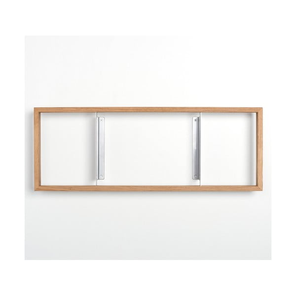 Knižní police z dubového dřeva das kleine b b6, výška 25 cm-image-2