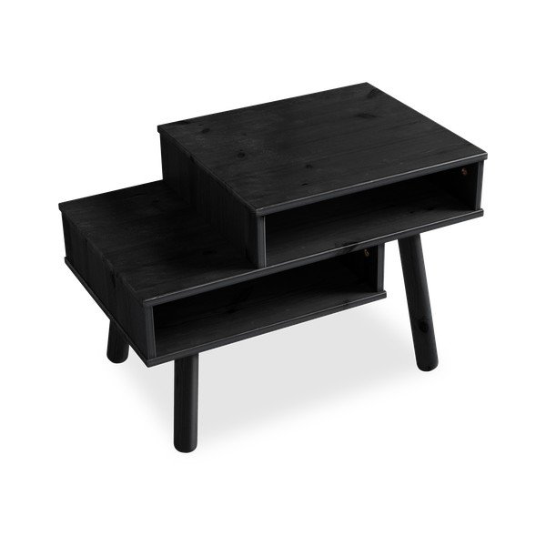 Konferenční stolek z borovicového dřeva v černé barvě Karup Design Hako-image-3