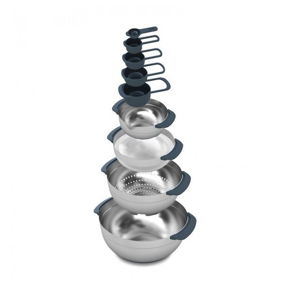 Nest, 9dílná kuchyňská sada Joseph Joseph, nerezová