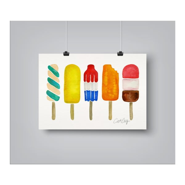 Plakát Americanflat Popsicles by Cat Coquillette, 30 x 42 cm