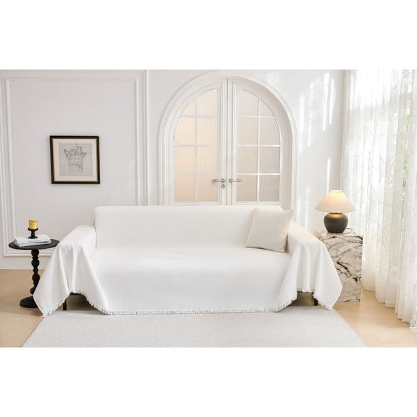 Bílý 2místný potah na pohovku Talo – Filumi-image-2