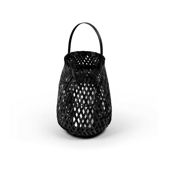 Černá bambusová lucerna Compactor Bamboo Lantern, ⌀ 18 cm-image-2