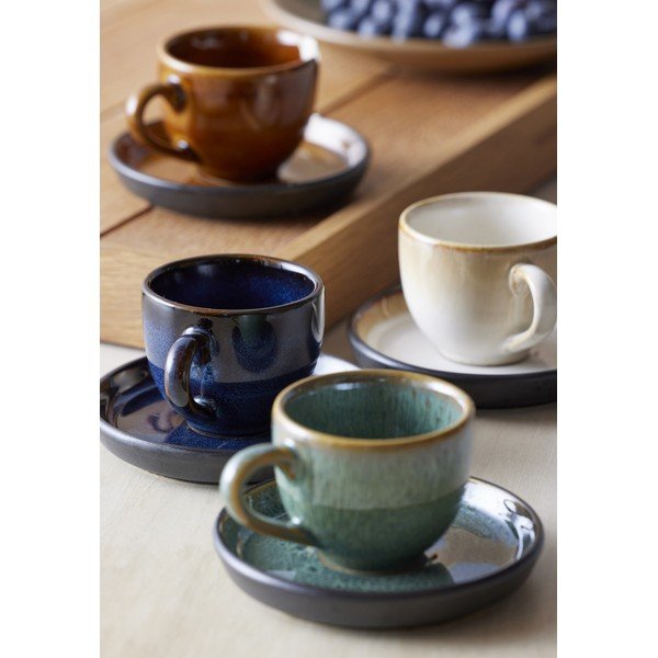 Jantarový keramický šálek na espresso 70 ml Gastro Black/Amber – Bitz-image-1