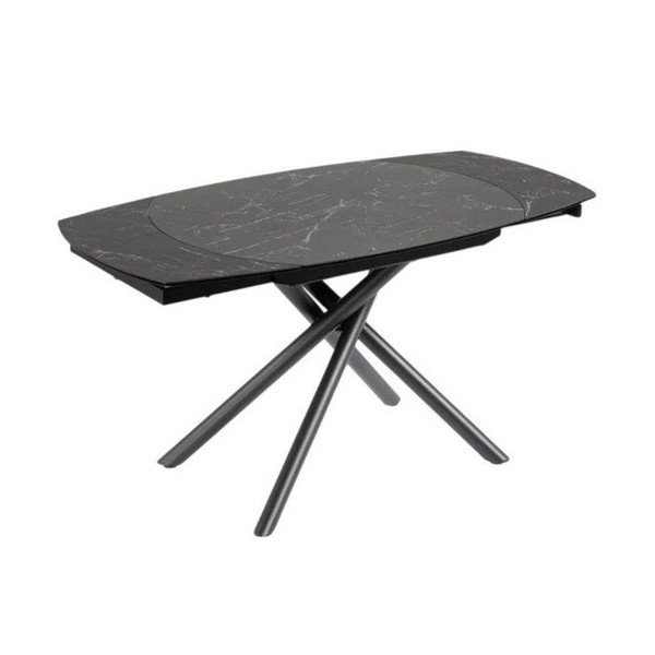 Rozkládací jídelní stůl s přídavnou deskou s keramickou deskou 100x130 cm Yodalia – Kave Home