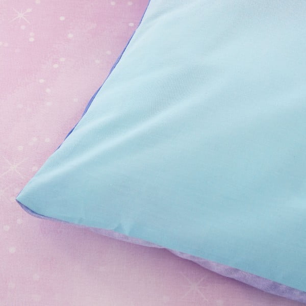 Modré/růžové dětské povlečení na jednolůžko 135x200 cm Ombre Rainbow Clouds – Catherine Lansfield-image-3