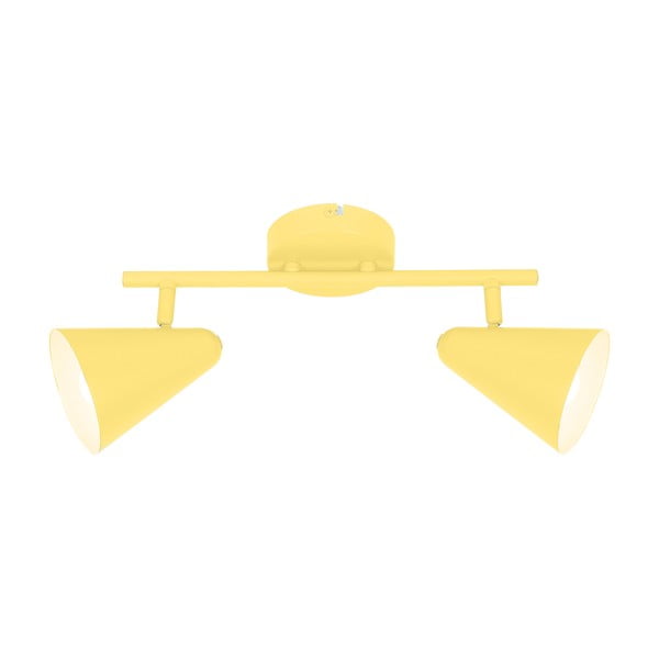 Žluté stropní svítidlo s kovovým stínidlem 42x10 cm Amor – Candellux Lighting-image-1