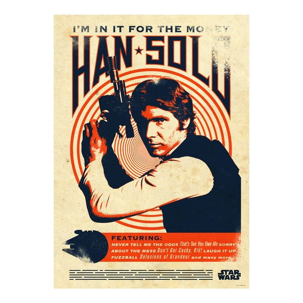Nástěnná cedule Star Wars Legends - Han Solo