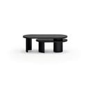 Černý konferenční stolek v dekoru jasanu 120x50 cm Nori - Teulat