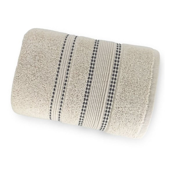 Krémově bílý ručník ze 100% bavlny Marie Lou Remix, 90 x 50 cm