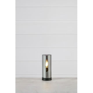 Černá stolní lampa se skleněným stínidlem (výška 23 cm) Post – Markslöjd