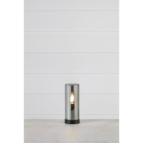 Černá stolní lampa se skleněným stínidlem (výška 23 cm) Post – Markslöjd-image-1