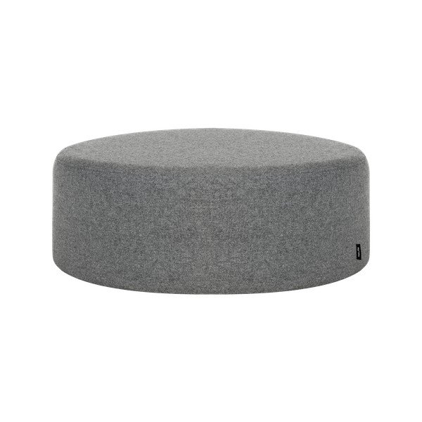 Šedý vlněný taburet Folk – noo.ma