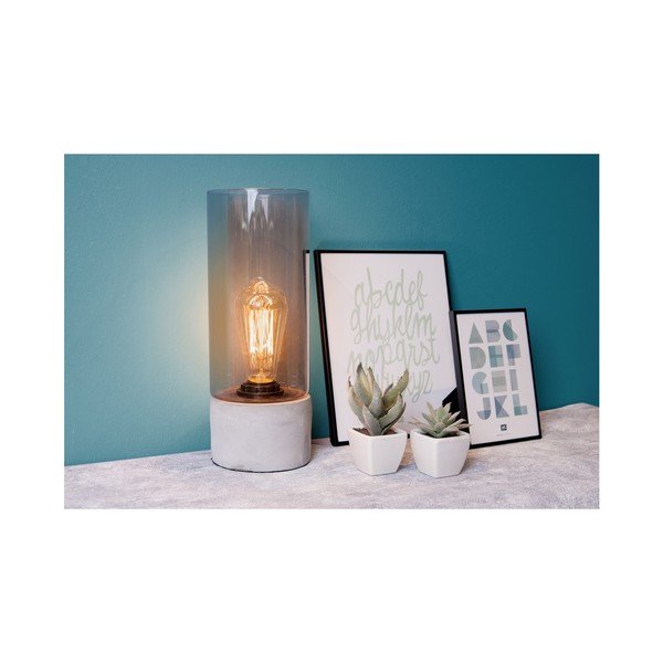Stolní lampa s betonovým podstavcem Leitmotiv Lax-image-3