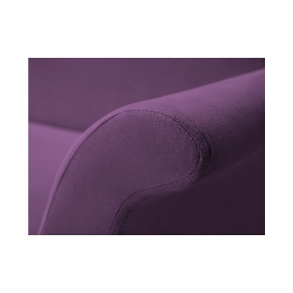 Fialová 3místná rozkládací pohovka s úložným prostorem Mazzini Sofas Peony-image-2