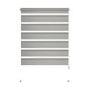 Šedá roleta den a noc 57x150 cm Zebra – Gardinia