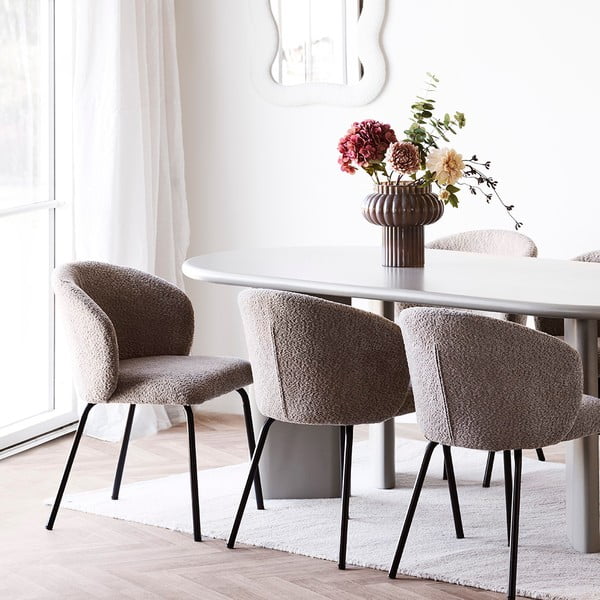 Hnědá skleněná váza (výška 27 cm) Celia – House Nordic-image-1