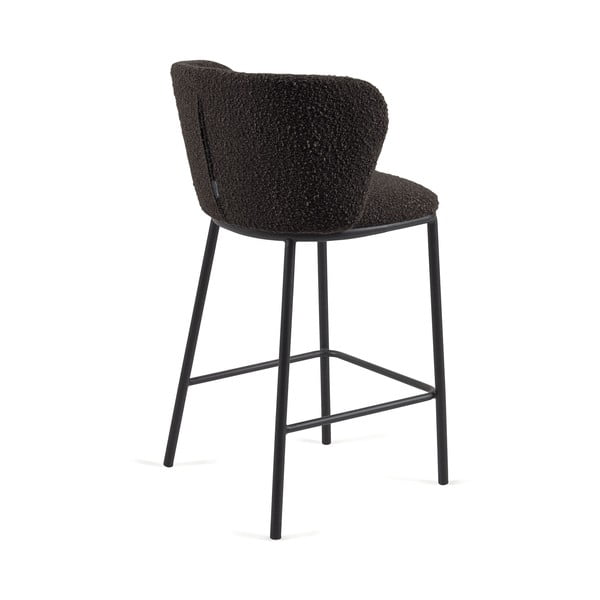 Černá barová židle (výška sedáku 65 cm) Ciselia – Kave Home-image-2