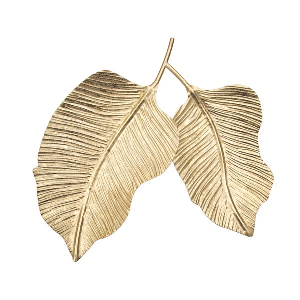 Kovový dekorativní tác Double Leaf - Mauro Ferretti