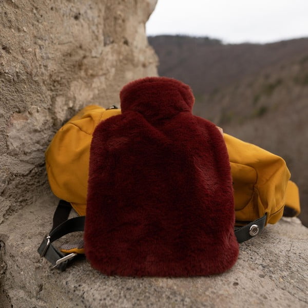 Červený termofor z mikroplyše 1,8 l Classic – Hugo Frosch-image-2