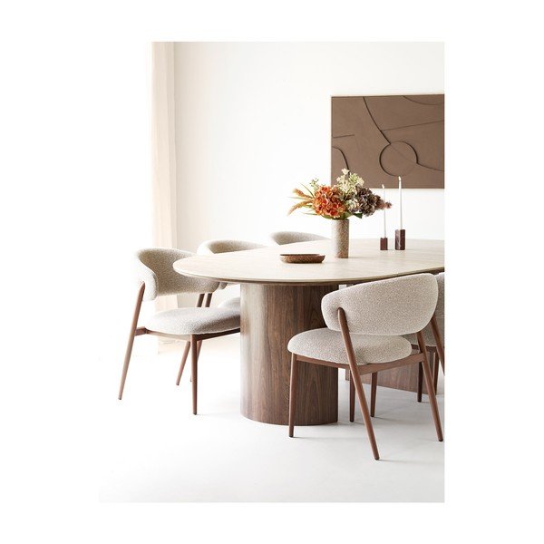 Béžová čalouněná jídelní židle Cavi – House Nordic-image-4